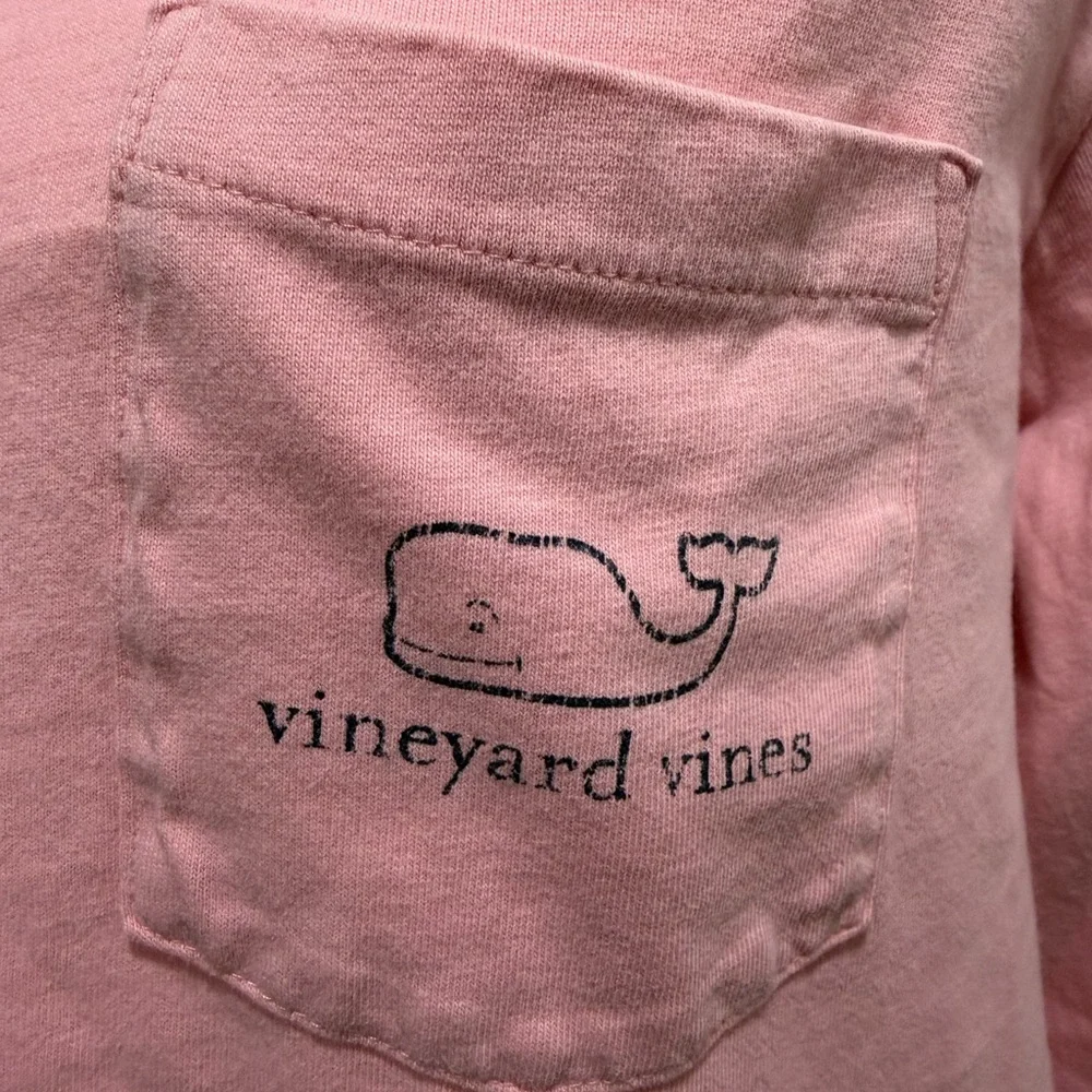 Vineyard Vines Men's Long Sleeve Tee in Pink - Picture 3 of 4